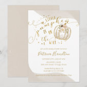 Er is een kleine pompoen op weg naar elegant Baby  Kaart (Voorkant / Achterkant)