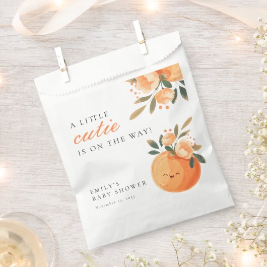 Er is een kleine snee op weg naar Citrus Baby show Bedankzakje (Geknipt)