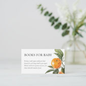 Er is een kleine snee op weg naar Citrus Baby show Informatiekaartje (Staand voorkant)