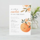 Er is een kleine snee op weg naar Citrus Baby show Kaart (Staand voorkant)