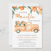 Er is een kleine snee op weg naar Oranje Baby show Kaart (Voorkant)