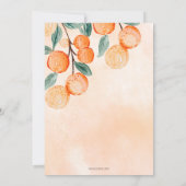 Er is een kleine snee op weg naar Oranje Baby show Kaart (Achterkant)