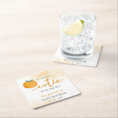 Er is een kleine snee op weg naar Oranje Baby show Kartonnen Onderzetters (Insitu)