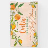 Er is een kleine snee op weg naar Oranje Baby show Spandoek (Verticaal)