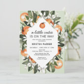 Er is een kleine stropdas op weg naar Citrus Baby  Kaart (Staand voorkant)