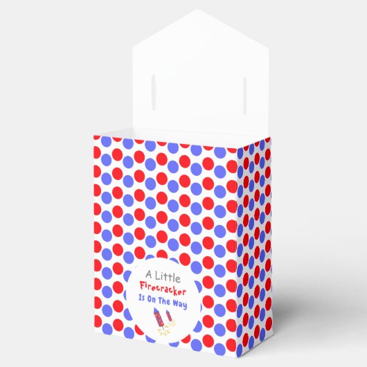 Er is een kleine vuurwerker onderweg bedankdoosjes (Geopend)