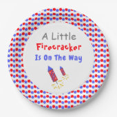 Er is een kleine vuurwerker onderweg papieren bordje (Voorkant)