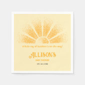 Er is een kleine zonnestraal onderweg. servet (Voorkant)