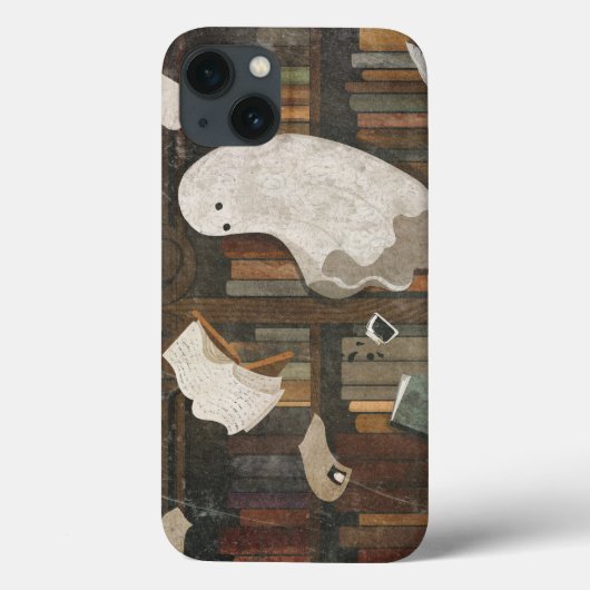 Er is een klopgeest in de bibliotheek Case-Mate iPhone case (Achterkant)