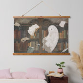 Er is een klopgeest in de bibliotheek hangend wandkleed (Slaapkamer)