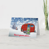 Er is een koepelplek...zoals thuis feestdagen kaart (Voorkant)