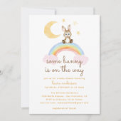 Er is een konijntje op weg naar geslachtsneutrale  kaart (Voorkant)