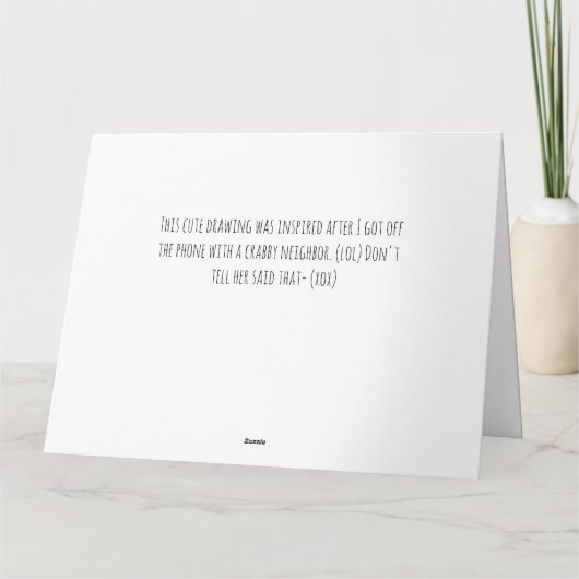 Er is één krab nodig om er een te kennen bedankkaart (Achterkant)