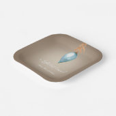 Er is een licht aangebroken | Aangepaste Waterverf Papieren Bordje (Gebogen)