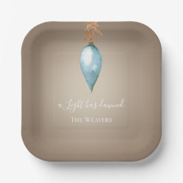 Er is een licht aangebroken | Aangepaste Waterverf Papieren Bordje