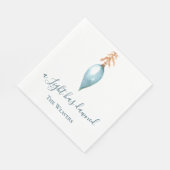 Er is een licht aangebroken | Aangepaste Waterverf Servet (Hoek)