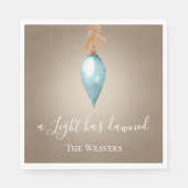 Er is een licht aangebroken | Originele Waterverf  Servet (Voorkant)