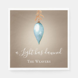 Er is een licht aangebroken | Originele Waterverf  Servet