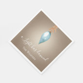 Er is een licht aangebroken | Originele Waterverf  Servet (Hoek)