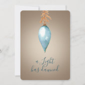 Er is een licht aangebroken | Waterverf Custom Chr Feestdagenkaart (Voorkant)