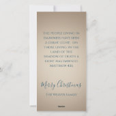 Er is een licht aangebroken | Waterverf Custom Chr Feestdagenkaart (Achterkant)