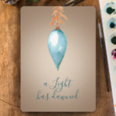 Er is een licht aangebroken | Waterverf Custom Chr Feestdagenkaart