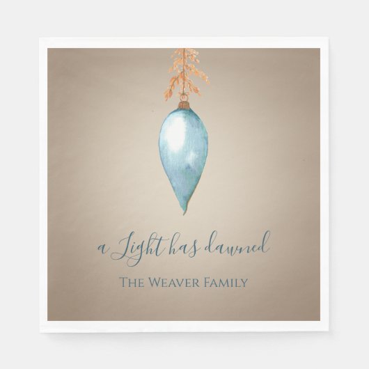 Er is een licht aangebroken | Waterverf Custom Chr Servet (Voorkant)