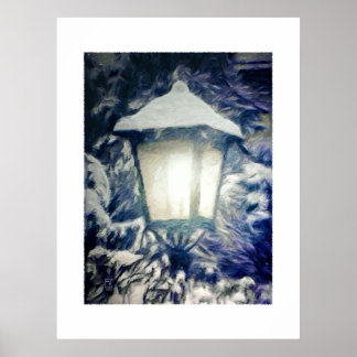 Er is een licht poster