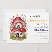 Er is een lieve kleine paddenstoelenfee onderweg