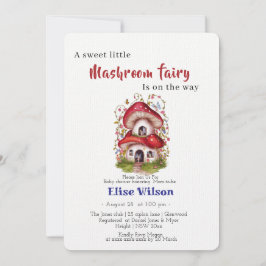 Er is een lieve kleine paddenstoelenfee onderweg kaart