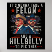 Er is een misdadiger en een Hillbilly voor nodig o Poster (Voorkant)