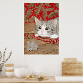 Er is een muis in huis! poster (Keuken)