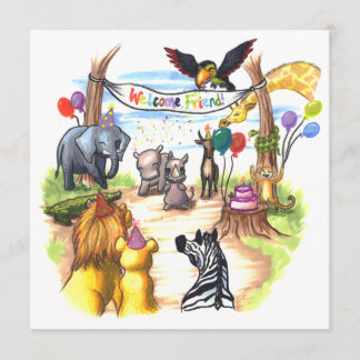 Er is een New Rhino in de uitnodiging van de stad