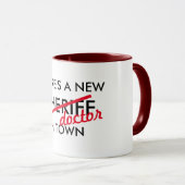 er is een nieuwe sheriff dokter in de medische pun mok (Voorkant rechts)