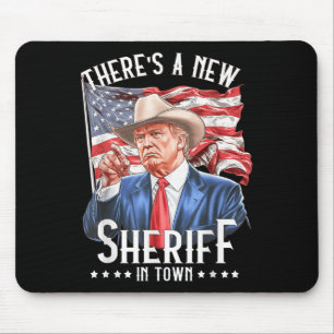 Er is een nieuwe sheriff in de stad, Cowboy Trump Muismat