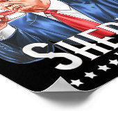 Er is een nieuwe sheriff in de stad, Cowboy Trump Poster (Hoek)