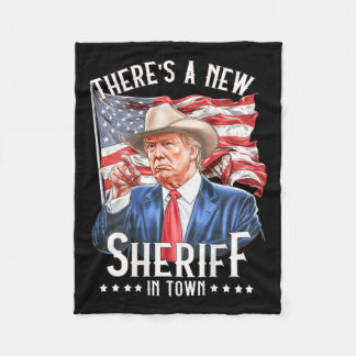 Er is een nieuwe sheriff in de stad fleece deken