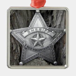 Er is een nieuwe sheriff in de stad metalen ornament