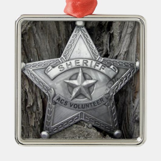 Er is een nieuwe sheriff in de stad metalen ornament (Voorkant)
