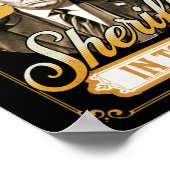 Er is een nieuwe sheriff in de stad Trump parodie Poster (Hoek)