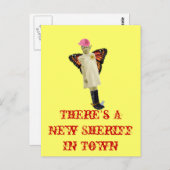 Er is een Nieuwe Sheriff in Stad Briefkaart (Voorkant / Achterkant)