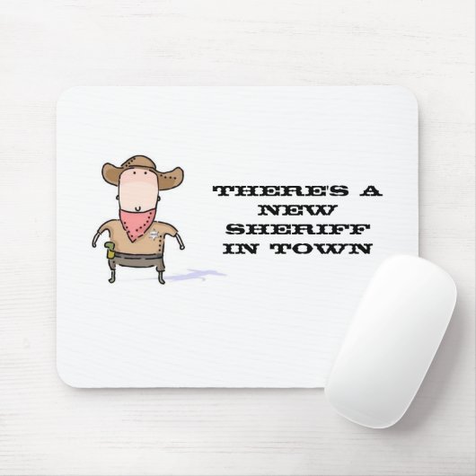 Er is een nieuwe sheriff in Town Muismat (Met muis)