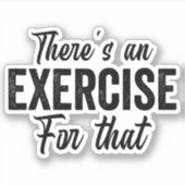 Er is een oefening grappige fysieke therapie sticker (Voorkant)