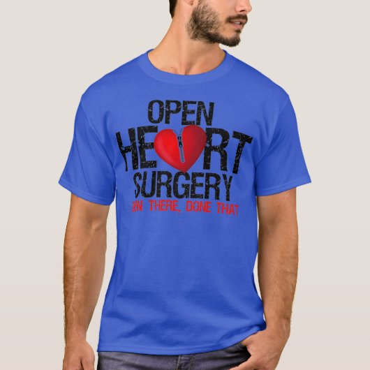 Er is een open hartchirurgie uitgevoerd die de pat t-shirt (Voorkant)