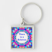 Er is een oplossing sleutelhanger (Voorkant)