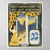 Er is een poster van het Gebroken Hart (Voorkant)