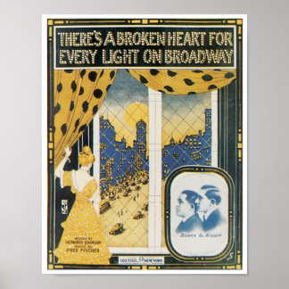 Er is een poster van het Gebroken Hart