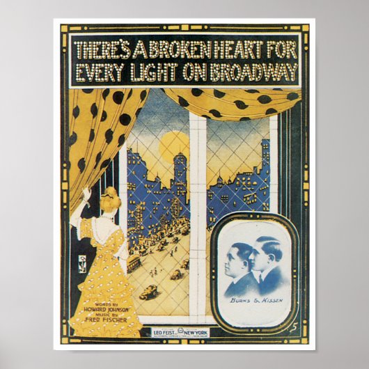 Er is een poster van het Gebroken Hart (Voorkant)