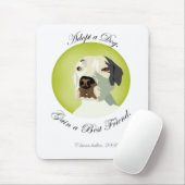 Er is een pot op mijn Mousepad. Muismat (Met muis)