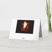 Er is een redder geboren, aangepast kerstfeest. feestdagen kaart (Achterkant)